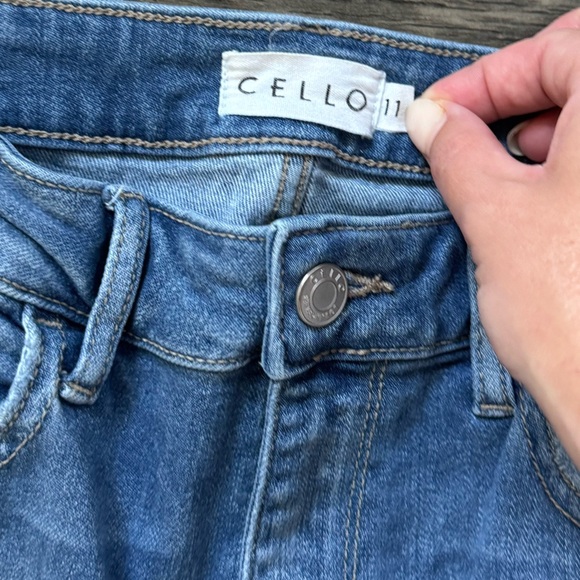 Cello Women's Blue Distressed Jeans - Picture 2 of 3